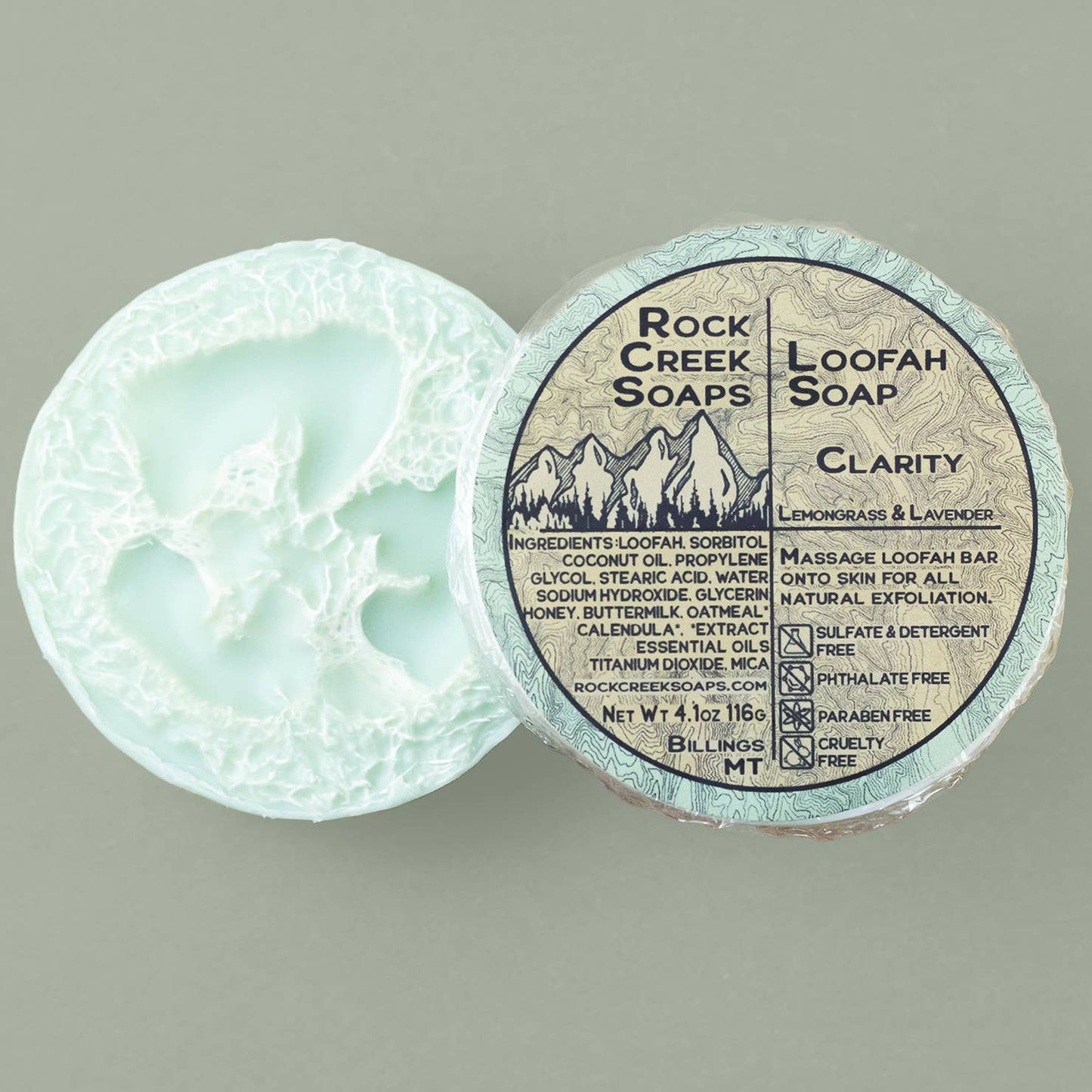 Clarity Loofah Soap | Lemongrass & Lavender Essential Oil