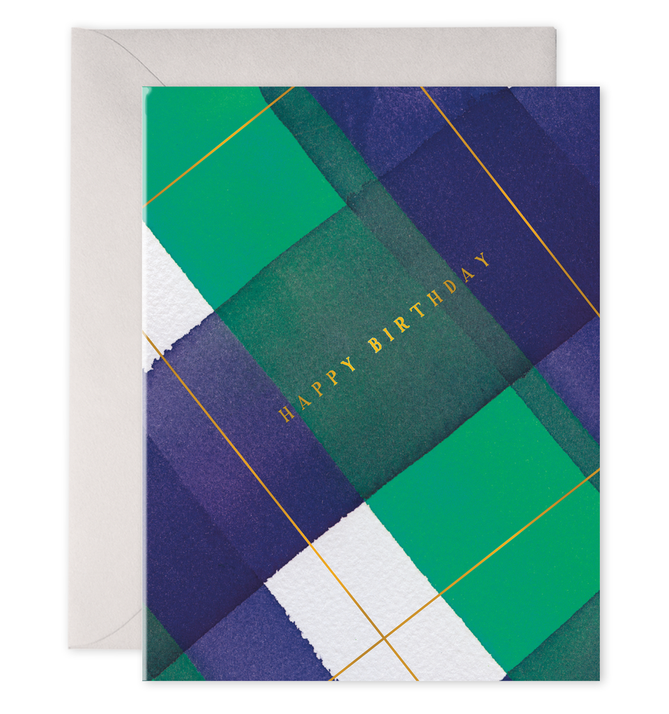 Birthday Plaid Card
