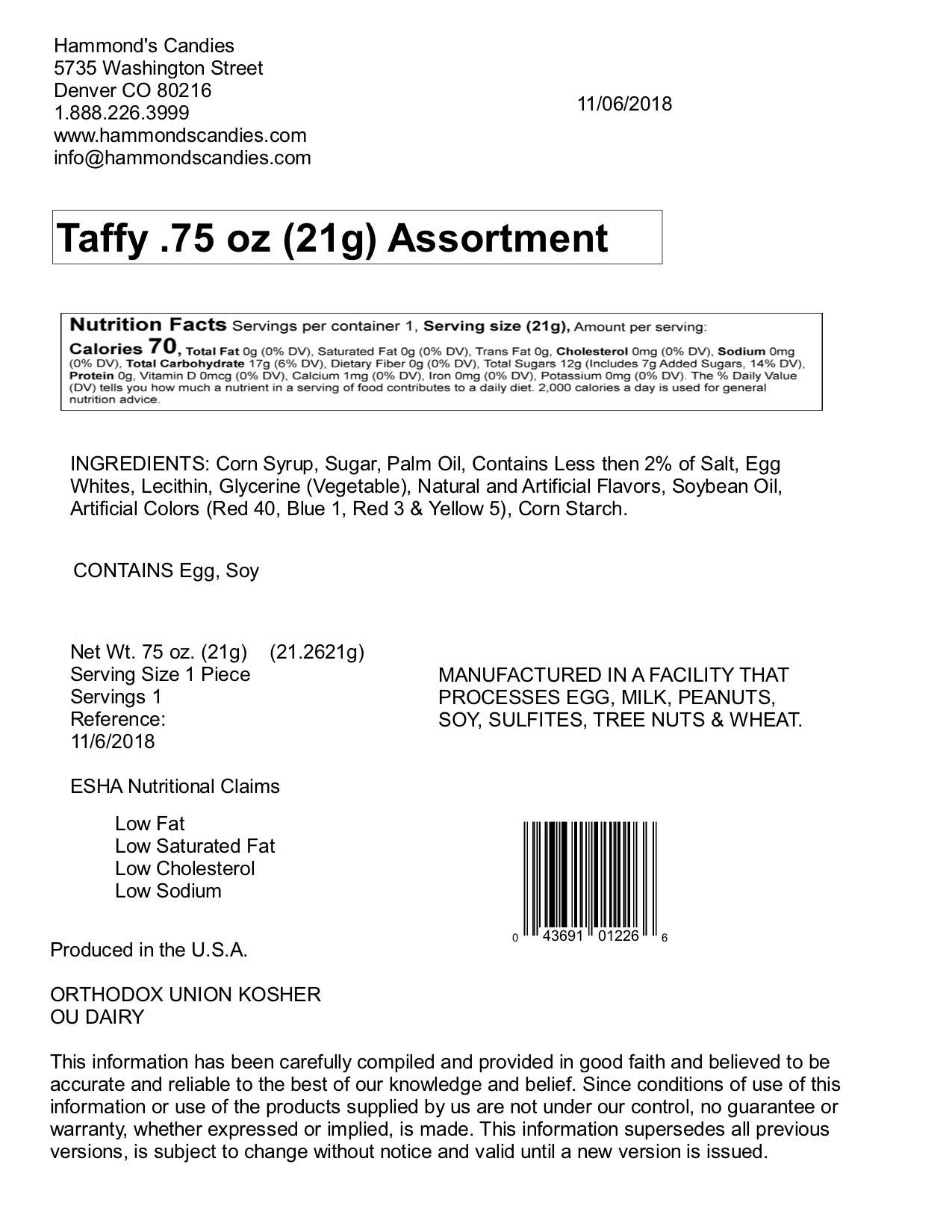 Hand-Pulled Flat Taffy
