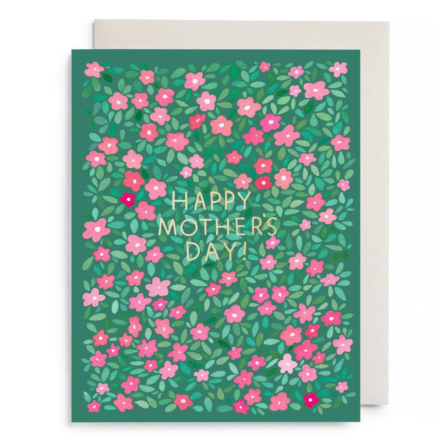 Green Petals Mother's Day Greeting Card