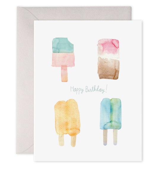 Popsicles Birthday Card